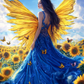 Dance of a Sunflower - Premium Art Collection