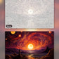 Dancing Dusk paint by numbers kit, before and after