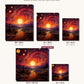 Dancing Dusk canvas sizes from 12 x 12 to 23.5 x 23.5 inches
