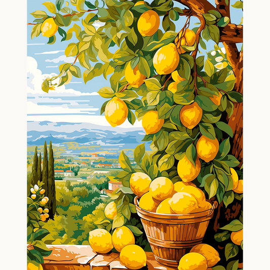 Lemon Riches Painting by Numbers Premium Kit