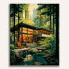 Cozy Forest Escape Painting by Numbers Kit