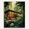 Cozy Forest Escape Painting by Numbers Kit