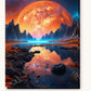 Deep Space Glow paint by numbers kit on stretched canvas