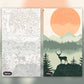 Elk Grove paint by numbers kit, before and after