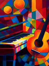 Guitar and Piano Painting by Numbers Kit