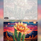 Desert Bloom paint by numbers kit, before and after