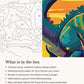 Close-up of the Dinosaur in the Prehistoric Jungle canvas texture and printed numbers