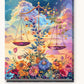 Divine Libra paint by numbers kit on stretched canvas