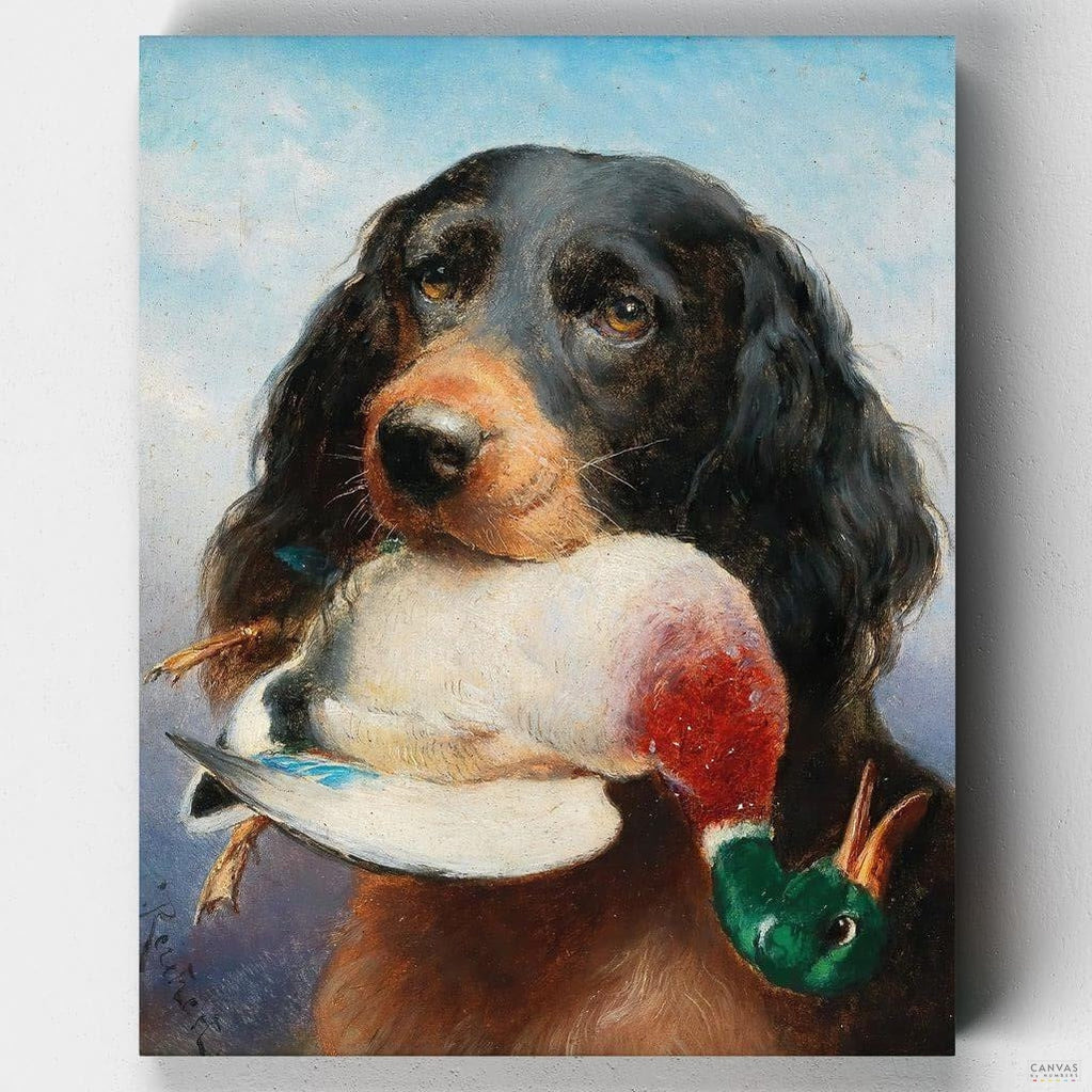 Dog and Prey Painting by Numbers Premium Kit
