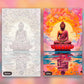 Buddha's Reverie paint by numbers kit, before and after