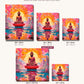 Buddha's Reverie canvas sizes from 12 x 12 to 23.5 x 23.5 inches