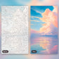 Dreamy Pastel Clouds paint by numbers kit, before and after