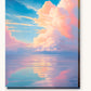 Dreamy Pastel Clouds paint by numbers kit on stretched canvas