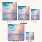 Dreamy Pastel Clouds canvas sizes from 12 x 12 to 23.5 x 23.5 inches