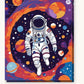 Drifting Astronaut paint by numbers kit on stretched canvas
