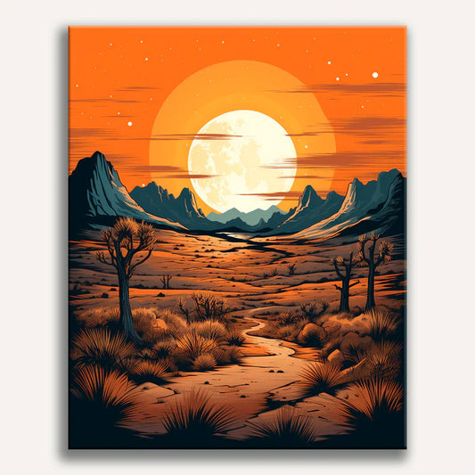 Desert Glow Wander Painting by Numbers Kit
