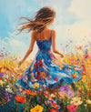 Elegant Lady in Sunlit Bliss Art Painting Kit