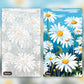 Elysian Daisy Field paint by numbers kit, before and after