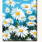 Elysian Daisy Field paint by numbers kit on stretched canvas