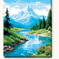 Heavenly Reverie paint by numbers kit on stretched canvas