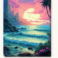 Embrace on the Sea paint by numbers kit on stretched canvas