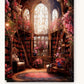 Enchanted Floral Library paint by numbers kit on stretched canvas