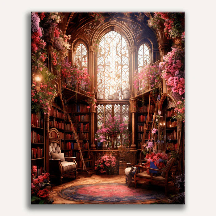 Enchanted Floral Library - Premium Art Kit