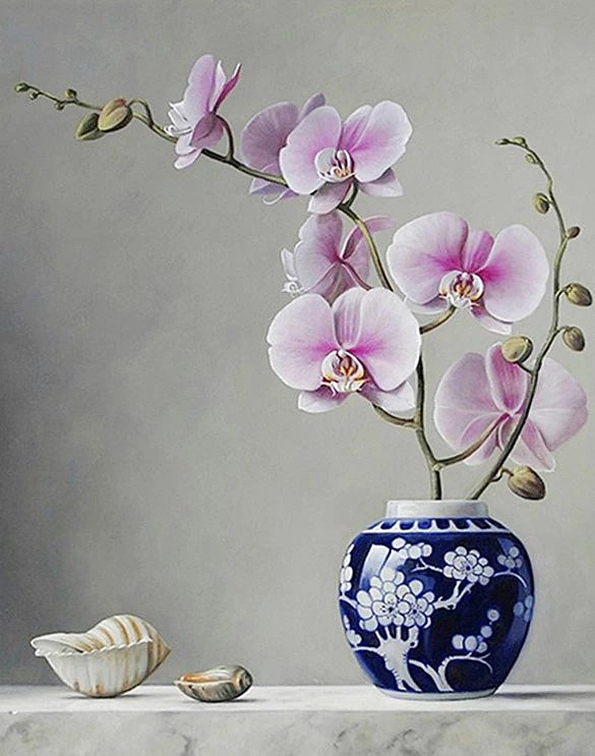 Blush Bloom Vase Painting by Numbers Kit