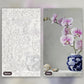 Blush Bloom Vase paint by numbers kit, before and after