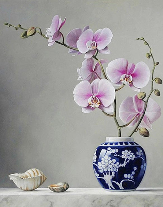 Blush Bloom Vase Painting by Numbers Kit