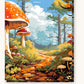 Enchanted Forest Trail paint by numbers kit on stretched canvas