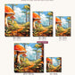 Enchanted Forest Trail canvas sizes from 12 x 12 to 23.5 x 23.5 inches