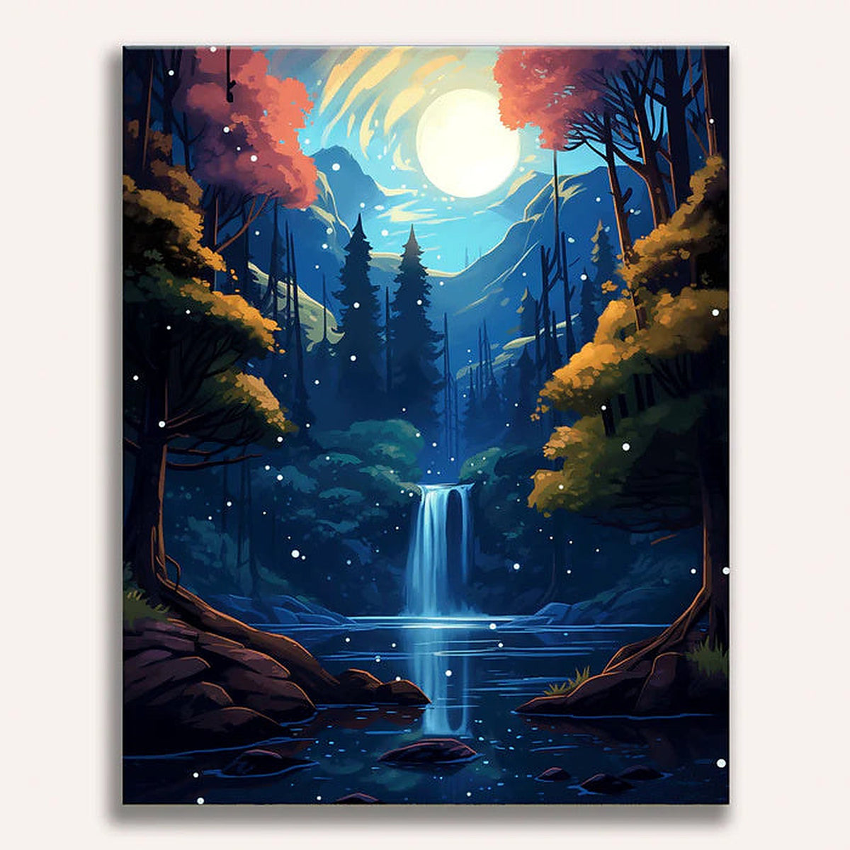 Mystical Cascade Painting by Numbers Kit
