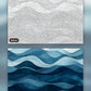 Infinite Sea paint by numbers kit, before and after