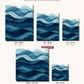Infinite Sea canvas sizes from 12 x 12 to 23.5 x 23.5 inches