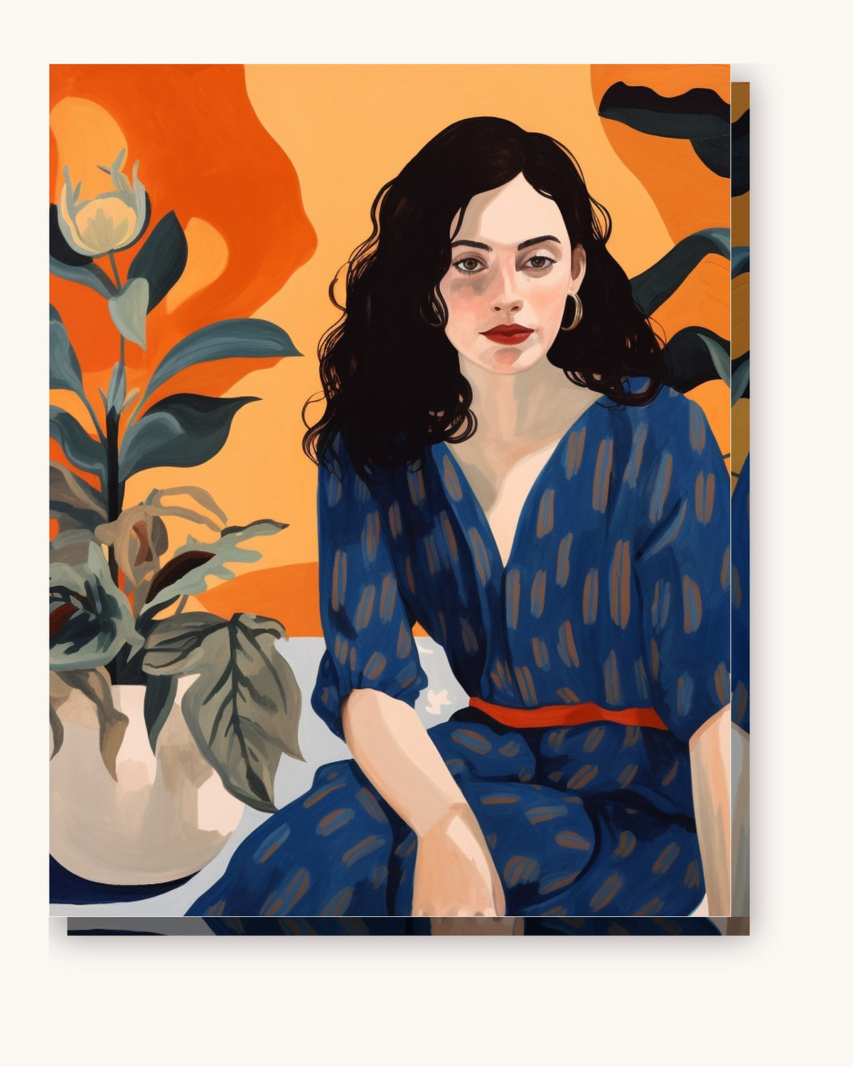 Energetic Outlook paint by numbers kit on stretched canvas