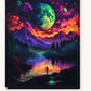 Epic Starry Night paint by numbers kit on stretched canvas