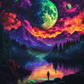 Epic Starry Night Painting by Numbers Kit