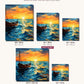 Evening Sail canvas sizes from 12 x 12 to 23.5 x 23.5 inches