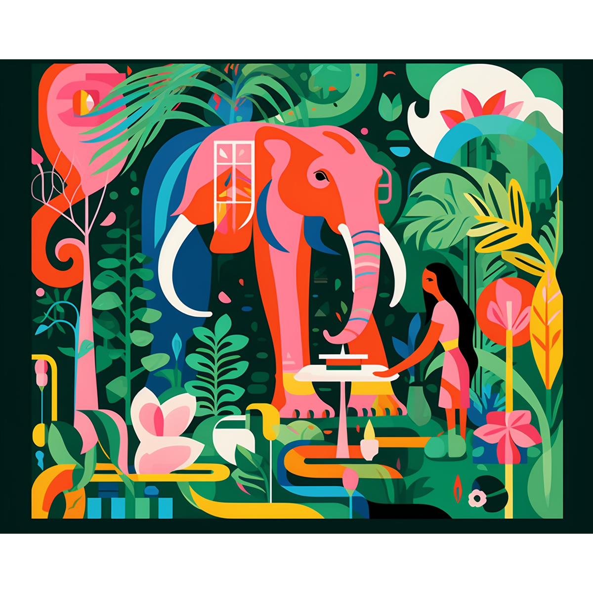 Fanciful Rendezvous Painting by Numbers Kit