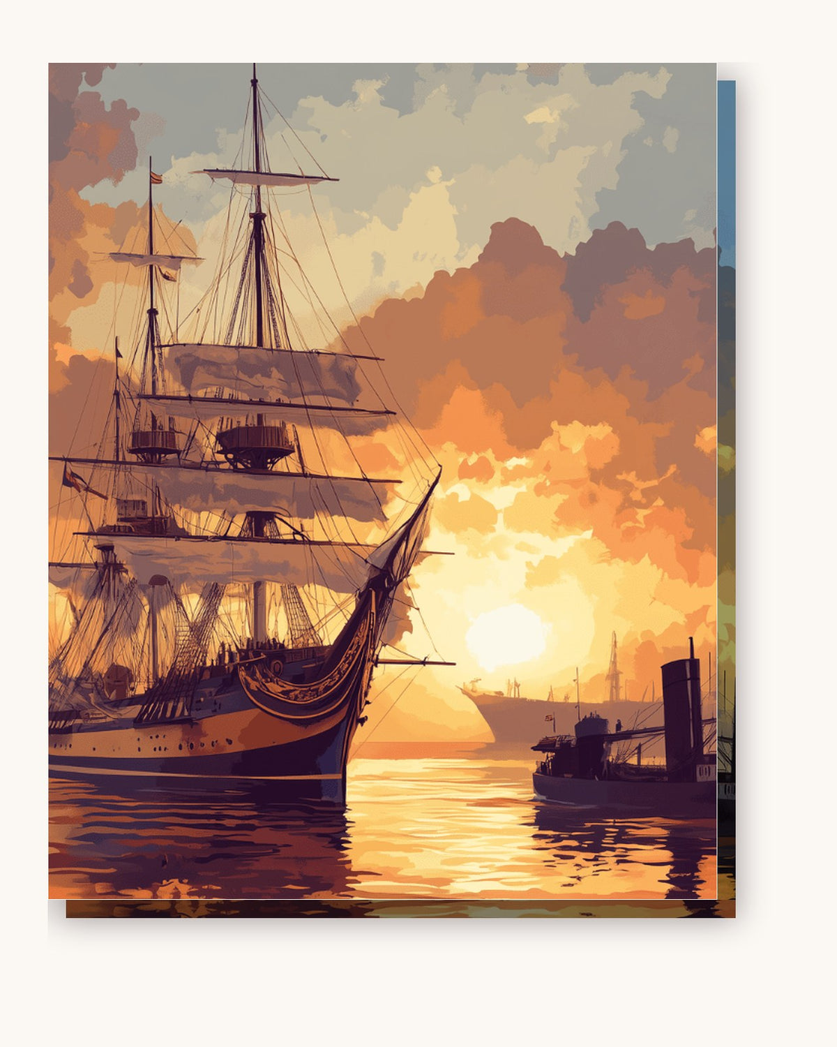 Farewell to Glory paint by numbers kit on stretched canvas
