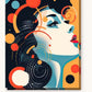 Feminine Strength paint by numbers kit on stretched canvas