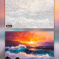 Fiery Ocean Dusk paint by numbers kit, before and after