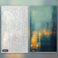 Illuminated City Nights paint by numbers kit, before and after