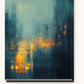 Illuminated City Nights paint by numbers kit on stretched canvas