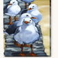 Flock Of Seagulls paint by numbers kit on stretched canvas