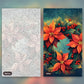 Floral Bird Nest paint by numbers kit, before and after