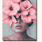 Floral Visage paint by numbers kit on stretched canvas