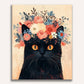 Flower Crowned Cat Painting by Numbers Kit