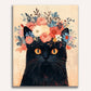 Flower Crowned Cat Painting by Numbers Kit
